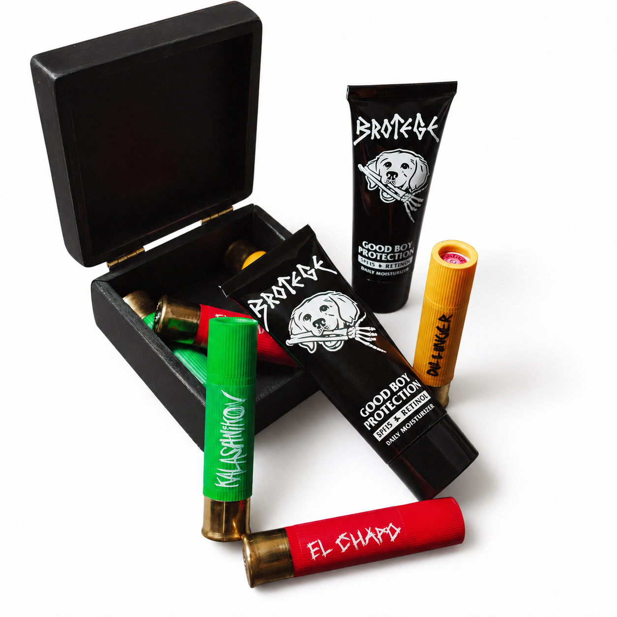 Good Boy Protection Daily Moisturizer + Shotgun Lip Balm 3-Pack