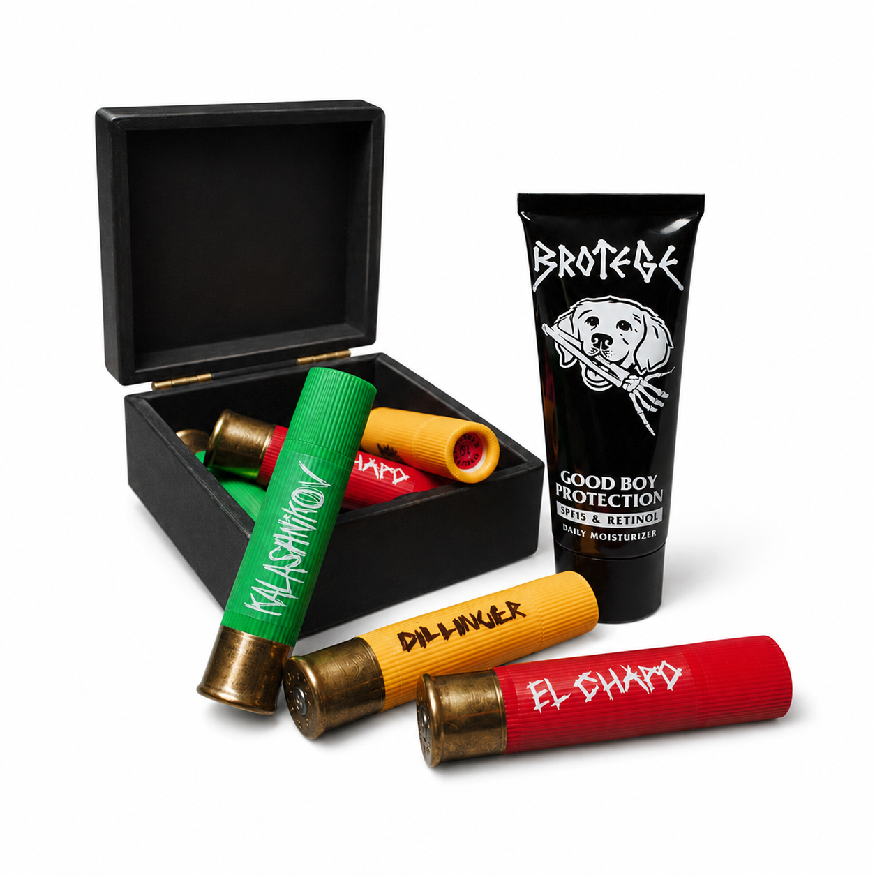 Good Boy Protection Daily Moisturizer + Shotgun Lip Balm 3-Pack