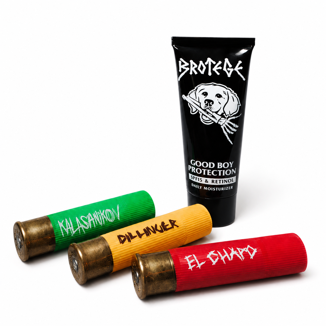 Good Boy Protection Daily Moisturizer + Shotgun Lip Balm 3-Pack